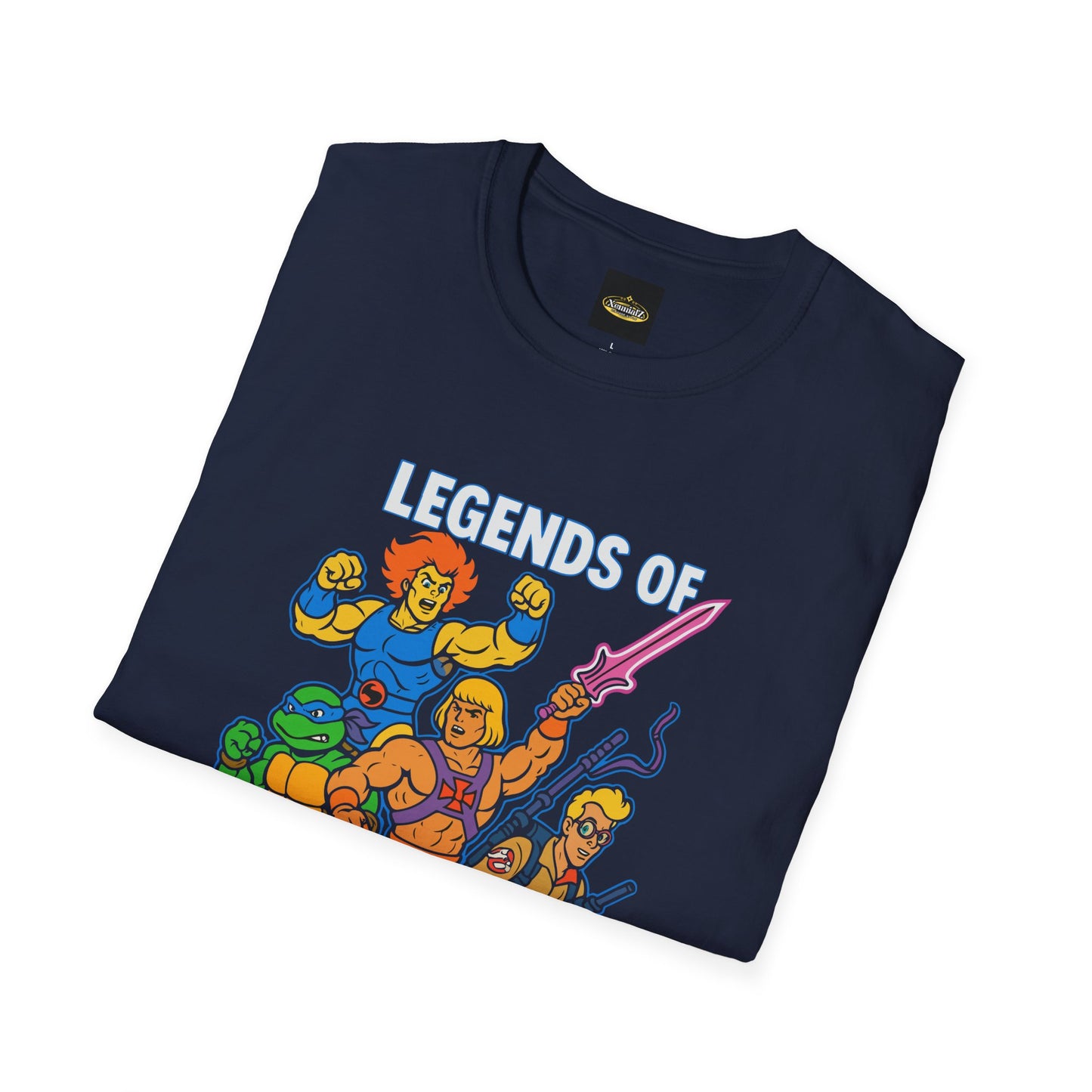 Retro Cartoon Legends Unisex Tee with Lion-O, He-Man, Ghost Busters & Ninja Turtles