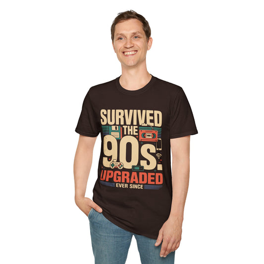 "Survived the 90s, Upgraded Ever Since" Retro Tee