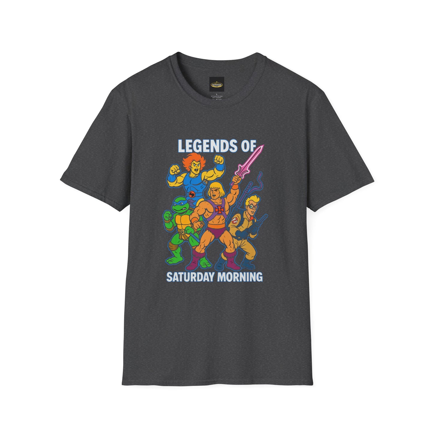 Retro Cartoon Legends Unisex Tee with Lion-O, He-Man, Ghost Busters & Ninja Turtles