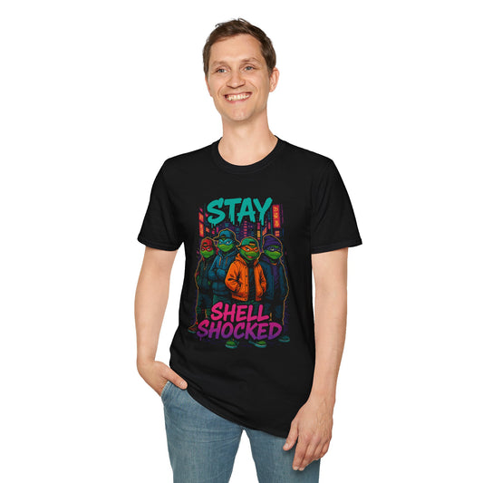 Stay Shell-Shocked Turtle T-Shirt - Funny Ninja Turtle Graphic Tee