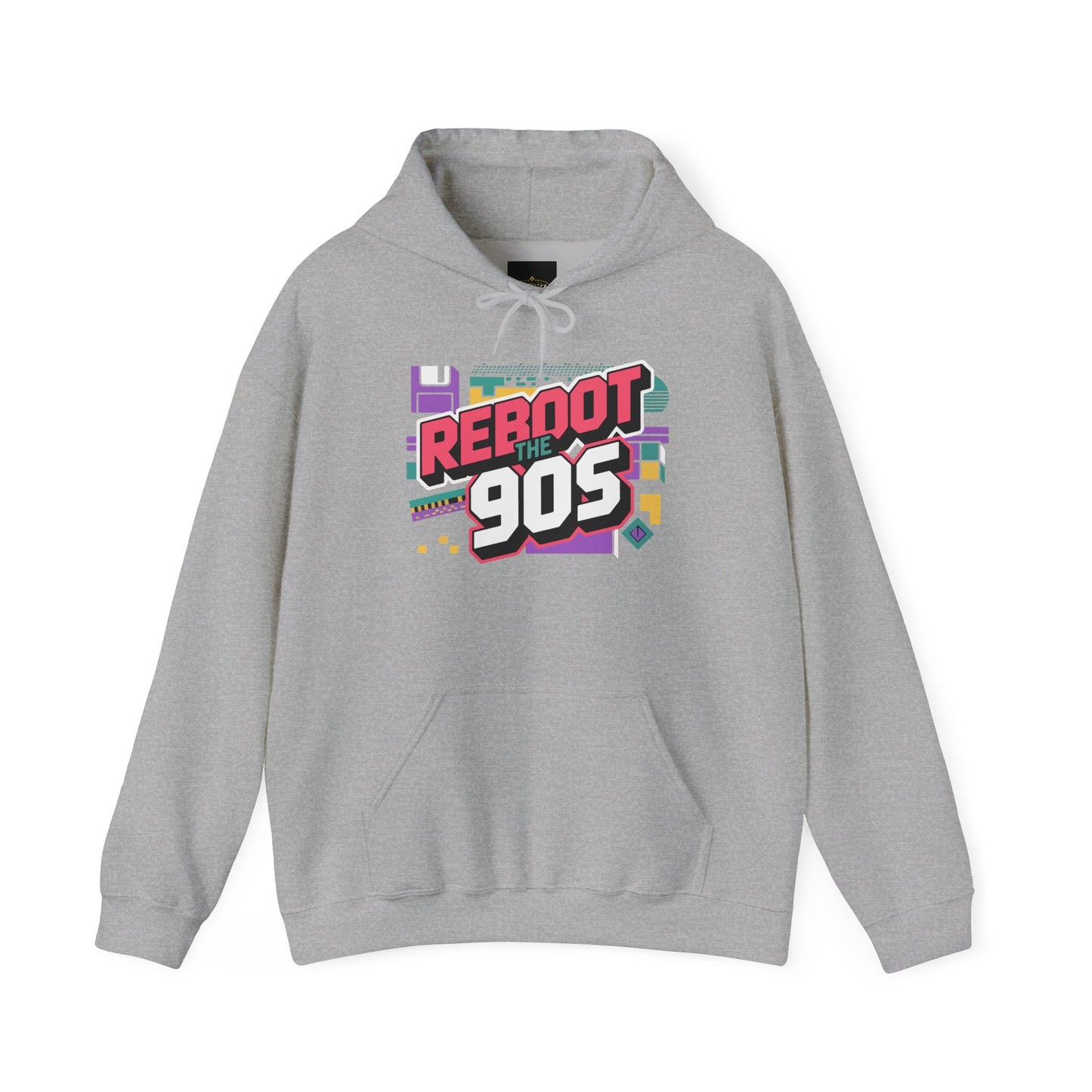 Retro 'Reboot the 90s' Hoodie — Vintage 90s Graphic Pullover