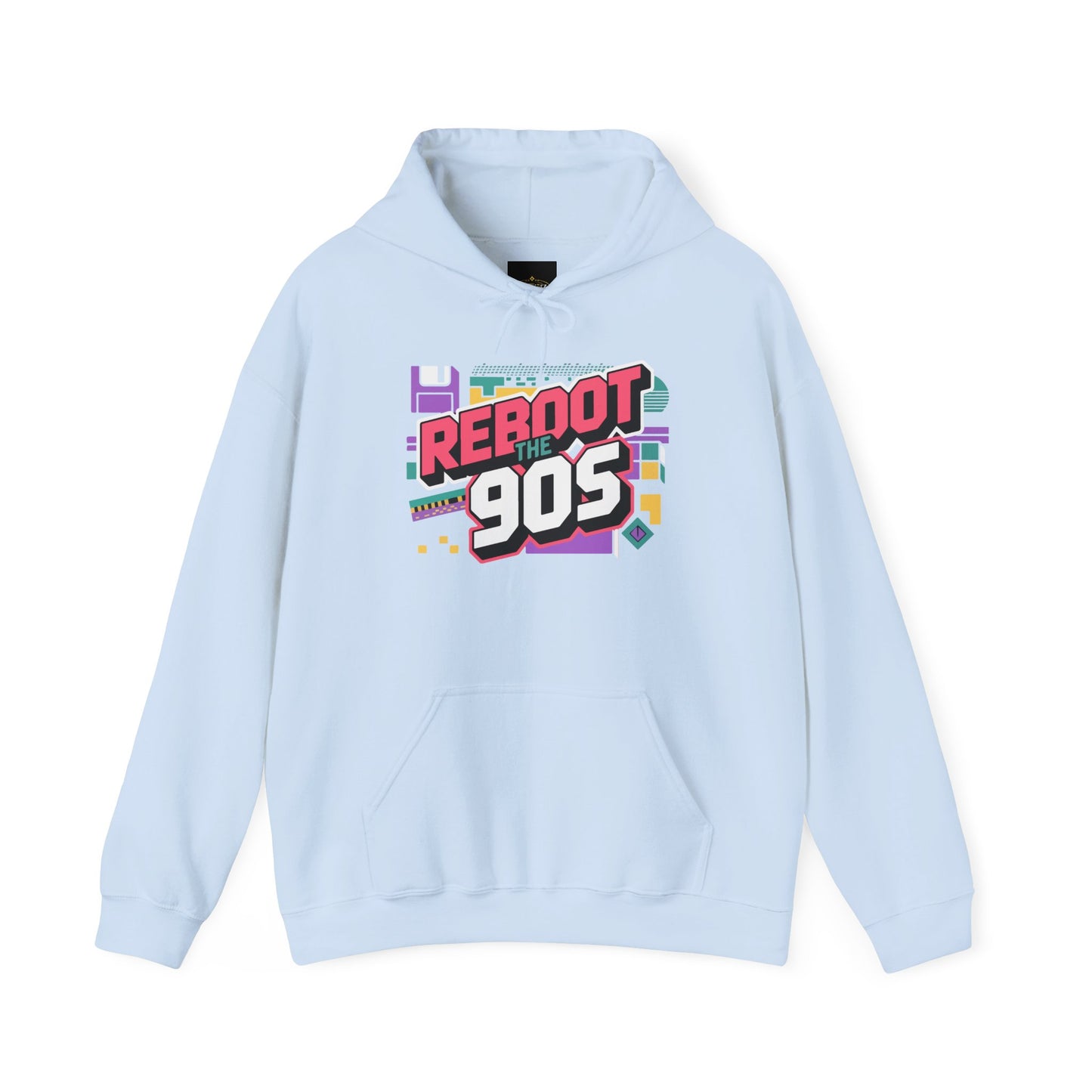 Retro 'Reboot the 90s' Hoodie — Vintage 90s Graphic Pullover