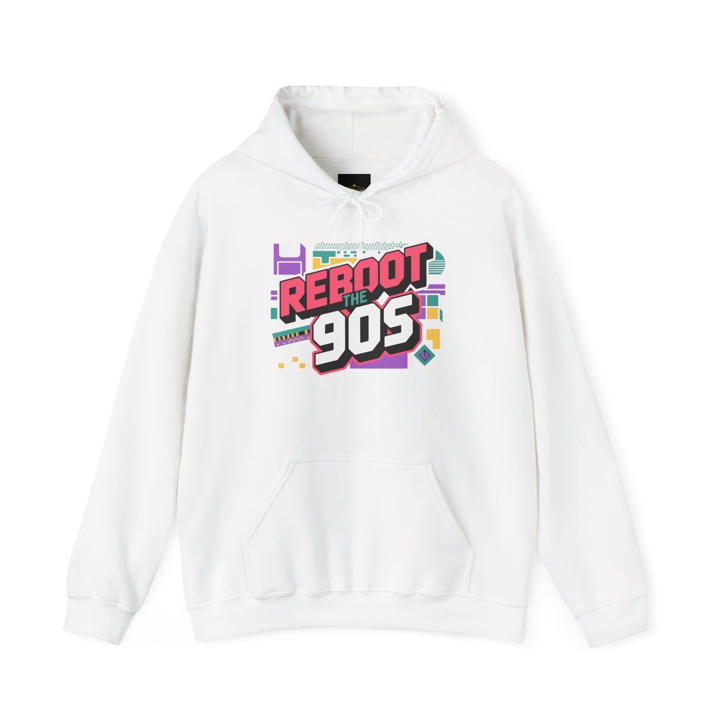 Retro 'Reboot the 90s' Hoodie — Vintage 90s Graphic Pullover