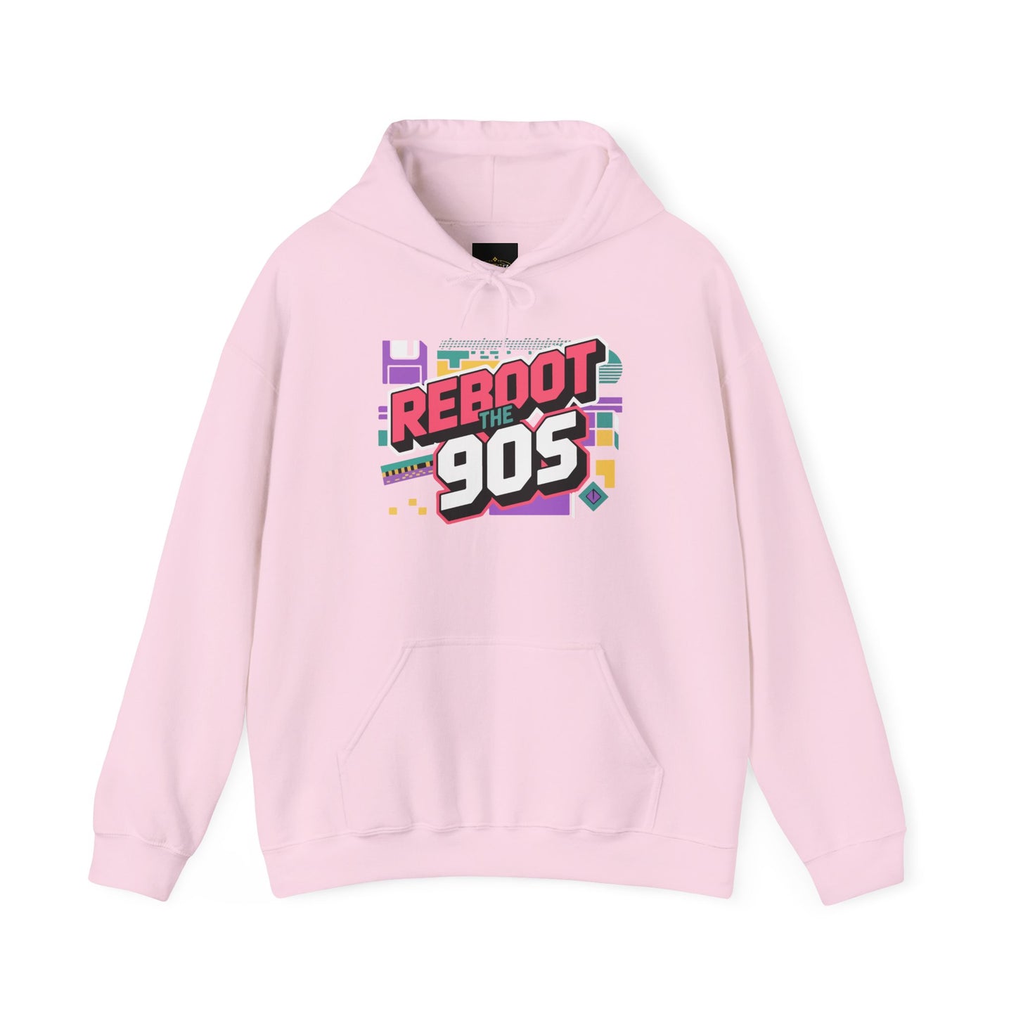 Retro 'Reboot the 90s' Hoodie — Vintage 90s Graphic Pullover