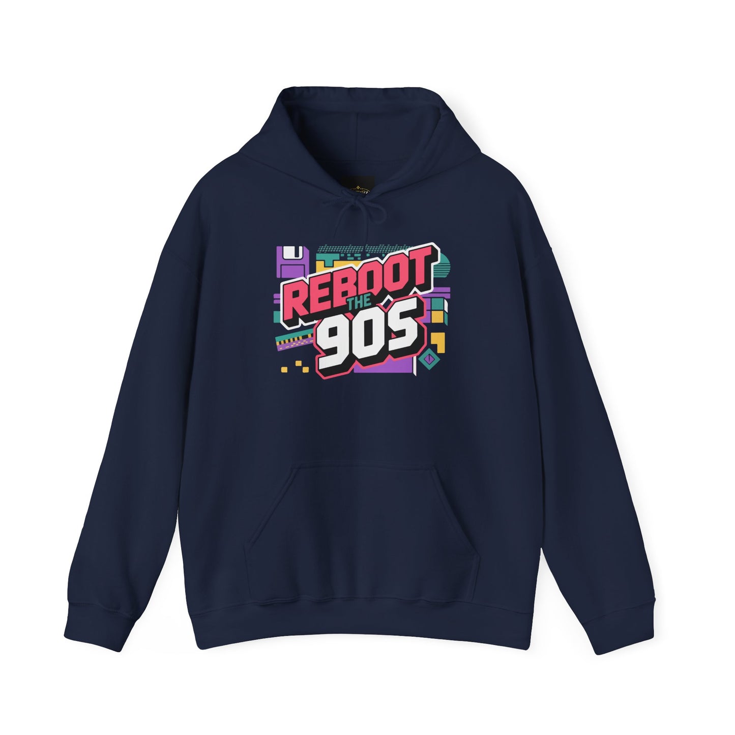 Retro 'Reboot the 90s' Hoodie — Vintage 90s Graphic Pullover