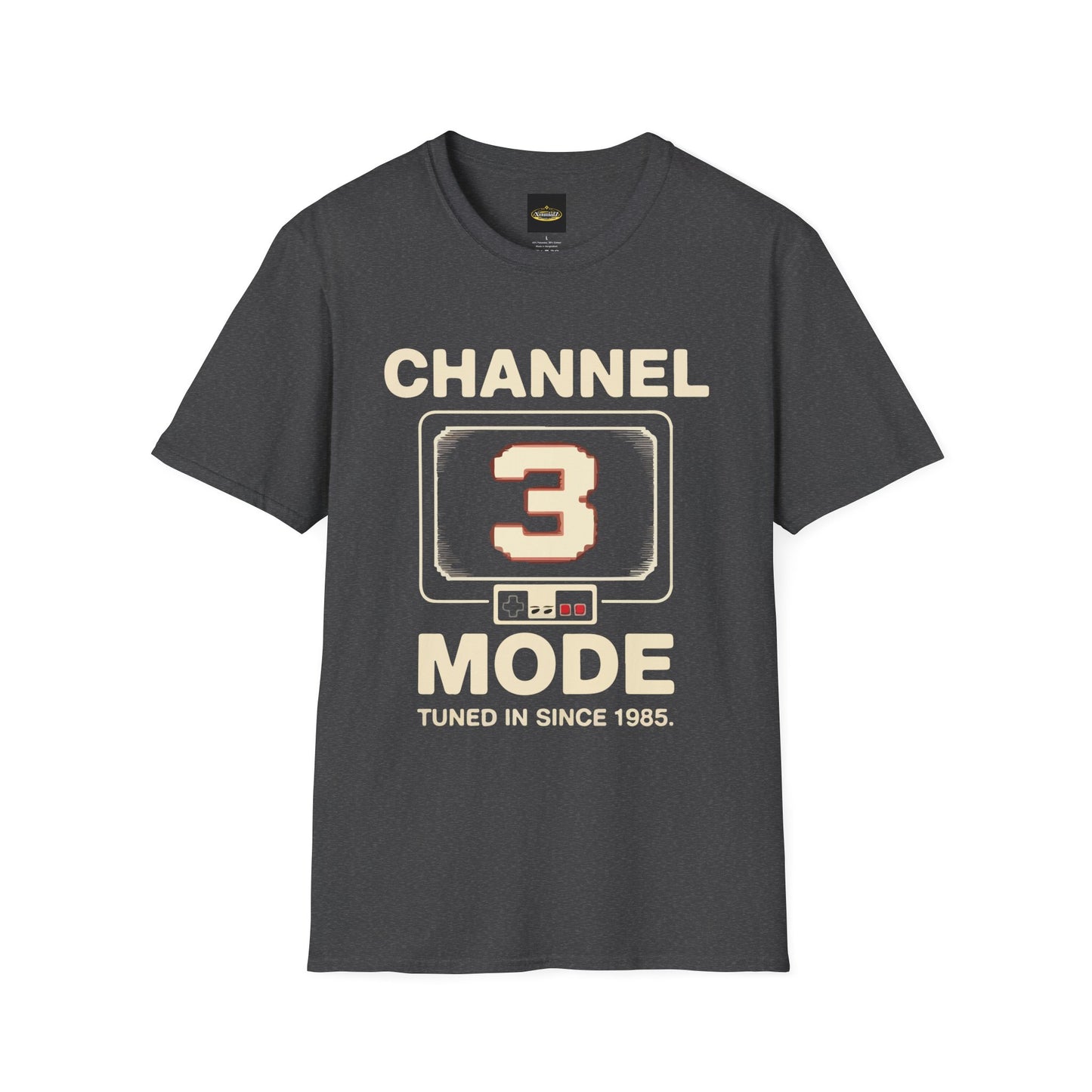 Channel 3 Mode T‑Shirt — Retro TV Tuned In Since 1985 Vintage Graphic Tee