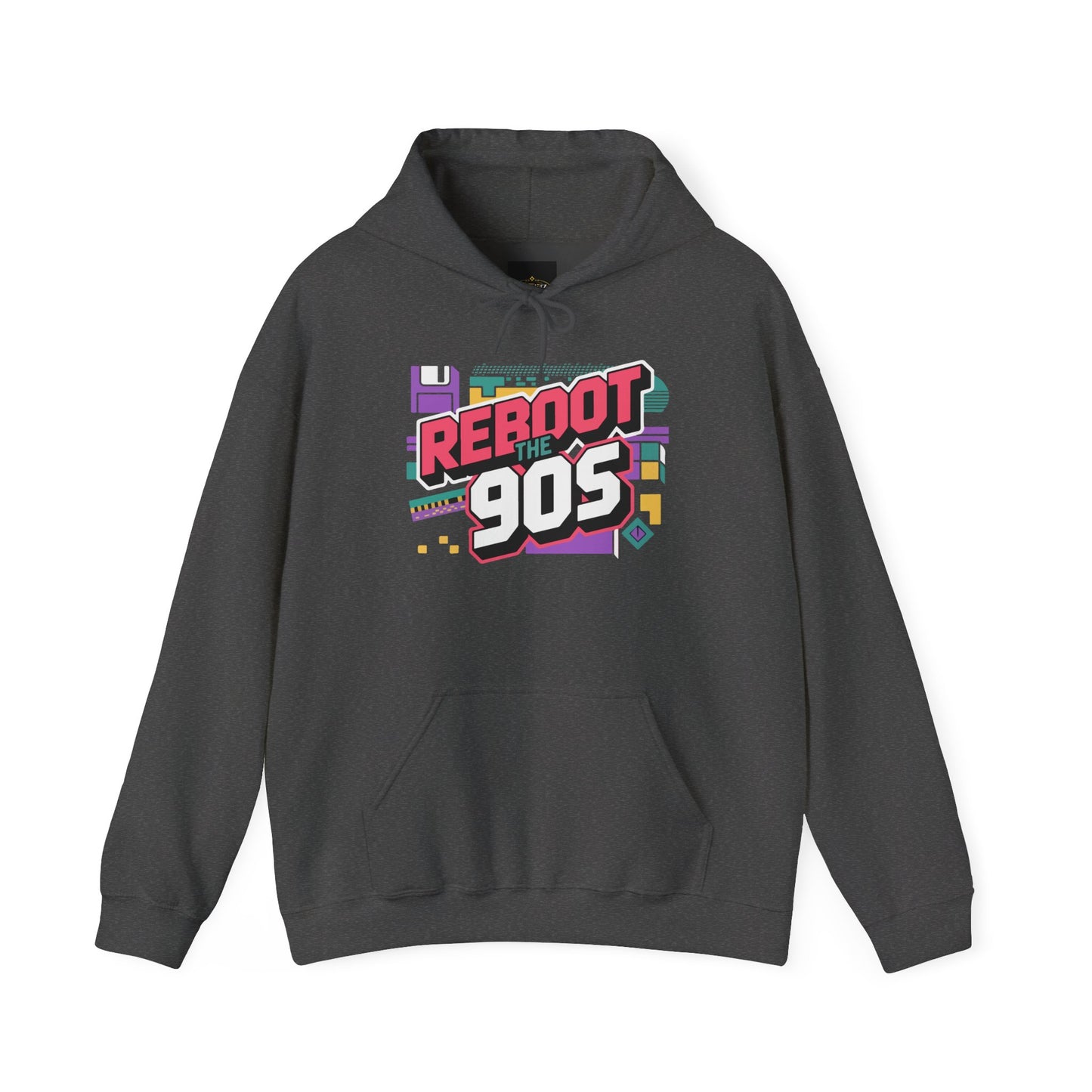 Retro 'Reboot the 90s' Hoodie — Vintage 90s Graphic Pullover